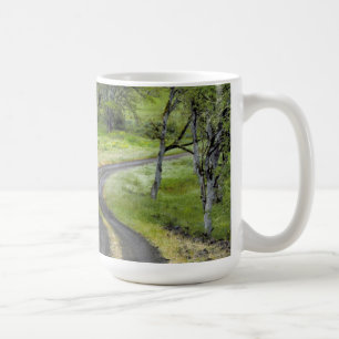 Landsväg genom träd, Oregon Kaffemugg