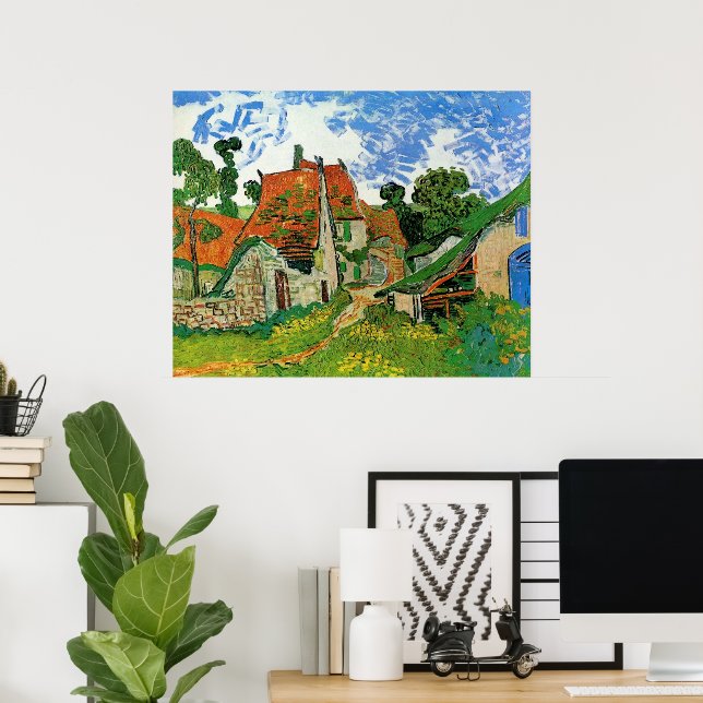 Landsvägen av Vincent van Gogh Poster (Hemmakontoret)