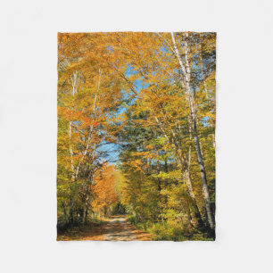 Landsvägen Höstfärger New Hampshire Fleecefilt