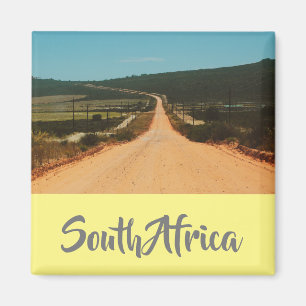 Landsvägen Sydafrika Landskapsvy Magnet