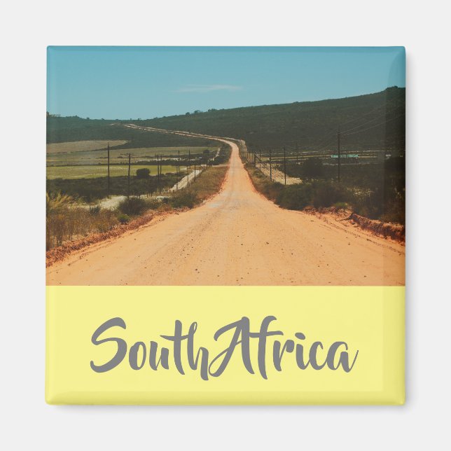 Landsvägen Sydafrika Landskapsvy Magnet (Framsidan)