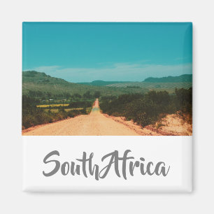 Landsvägen Sydafrika Landskapsvy Magnet