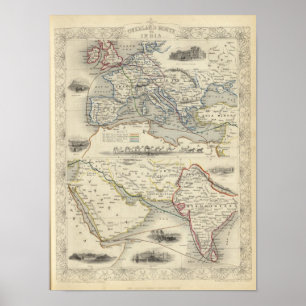 Landväg till Indien Poster