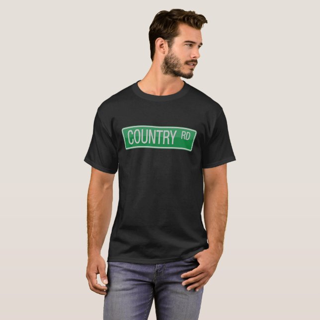 Landväggatan undertecknar tee shirt (Hel framsida)