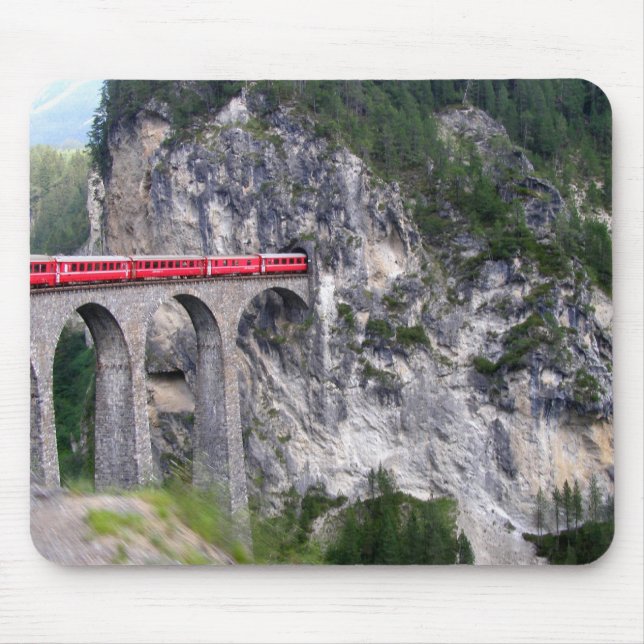 Landwasser Viaduct i Schweitz Musmatta (Framsidan)