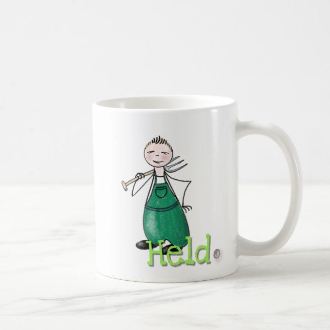 Landwirt Farmer Bauer Bio Tasse Mug Held Punkt Kaffemugg (Höger)