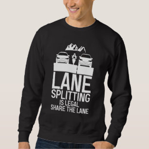 Lane-delning är  för körfält - gör körfält lång ärmad tröja