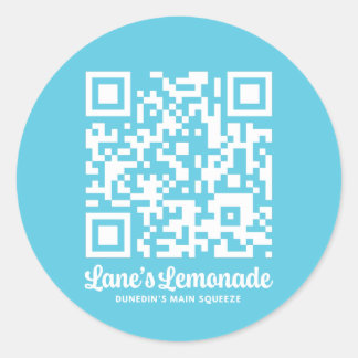 Lane Ducky QR Runt Klistermärke