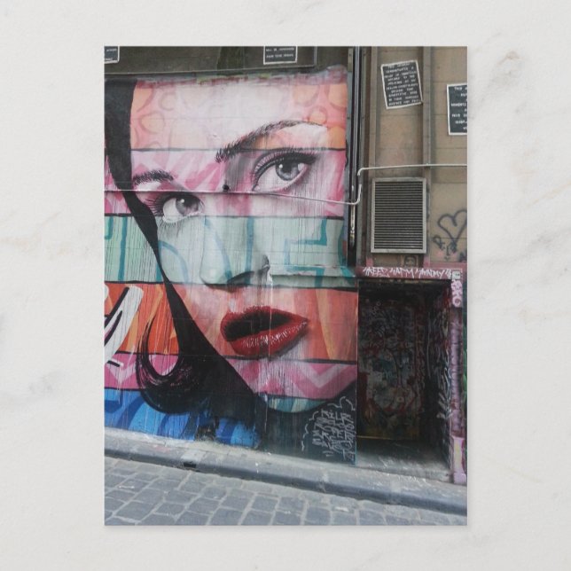 Lane för Hosier för vykort för konst för Melbourne (Framsida)