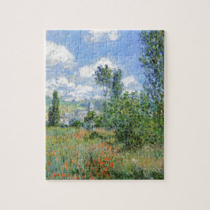Lane i Vallmo Fält - Claude Monet Pussel