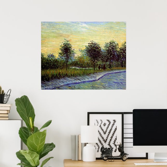 Lane i Voyer d'Argenson Park av Vincent van Gogh Poster (Hemmakontoret)