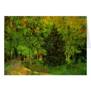 Lane in Public Garden Arles Van Gogh Fine Art Hälsningskort