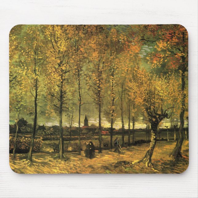 Lane med Poplars av Vincent van Gogh Musmatta (Framsidan)