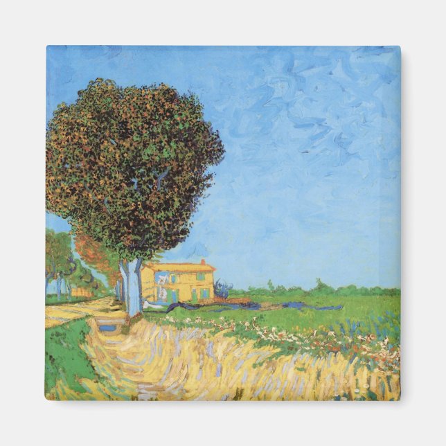 Lane Near Arles av Vincent van Gogh Magnet (Framsidan)