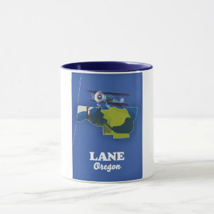 Lane Oregon rese karta Mugg
