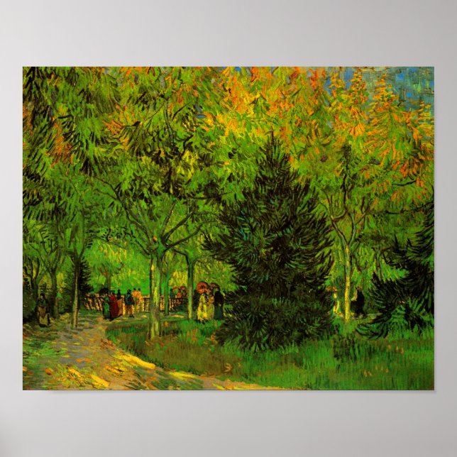 Lane Public Garden Arles Van Gogh Fine Art Poster (Framsidan)