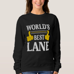 Lane Surname Funny Team Family Efternamn World's B T Shirt