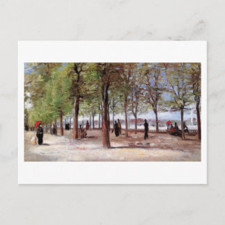 Lane vid Jardin du Luxembourg, Vincent van Gogh Vykort