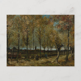 Lane with Poplars nära Nuenen - Van Gogh - c1885 Vykort