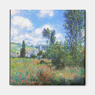 Lanen i vallmo sätter in St Martin Claude Monet Magnet