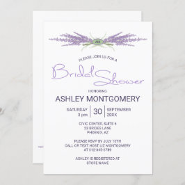 Lånepaket för Lavender Flower med minimalistisk Mö Inbjudningar