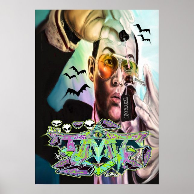 Lånerädsla för att graffiti dmt ayahuasca poster (Framsidan)