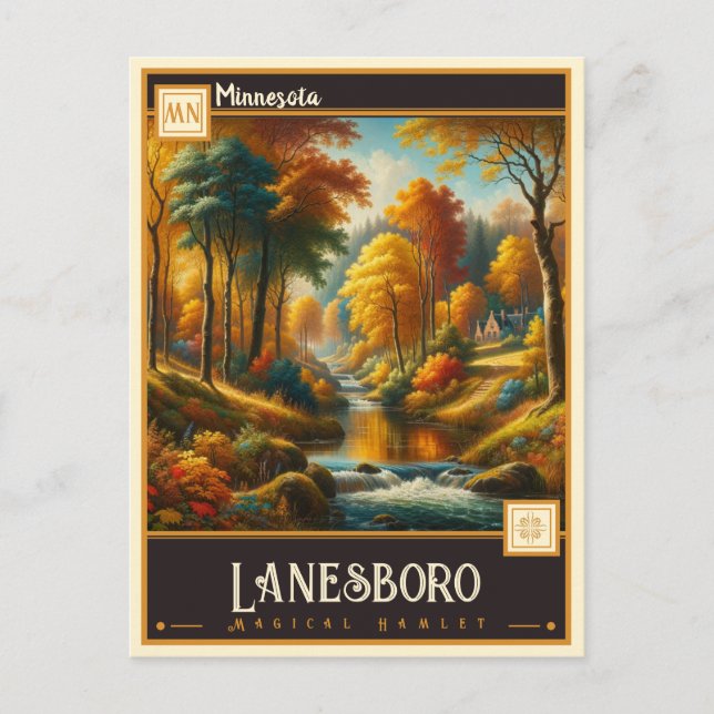 Lanesboro, Minnesota | VINTAGE Vykort (Framsida)