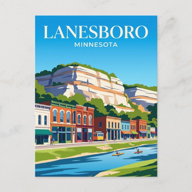 Lanesboro Minnesota Vykort (Framsida)