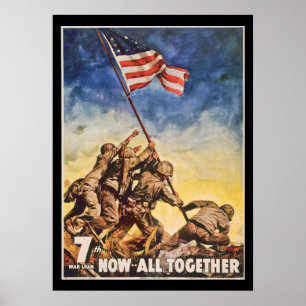 Lånesoldater och Flagga Poster 7:e