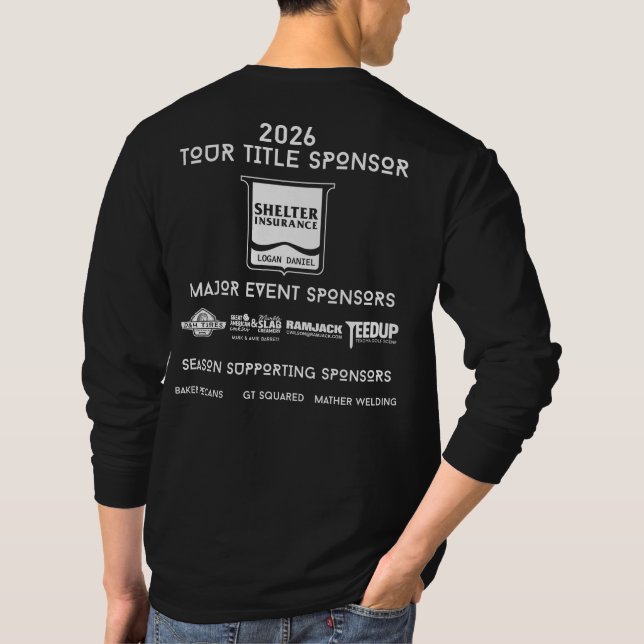 LÅNG ÄRML - 2026 TBGT Sponsorer T Shirt (Baksida)