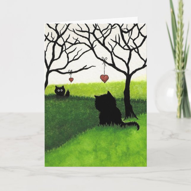 Lång avlägsen kärlek - saknad dig av AmyLyn Bihrle Kort (Framsida)