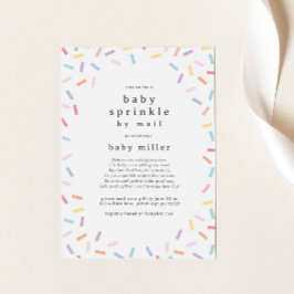 Lång Avstånd Baby Sprinkle by Mail Sprinkles Inbjudningar