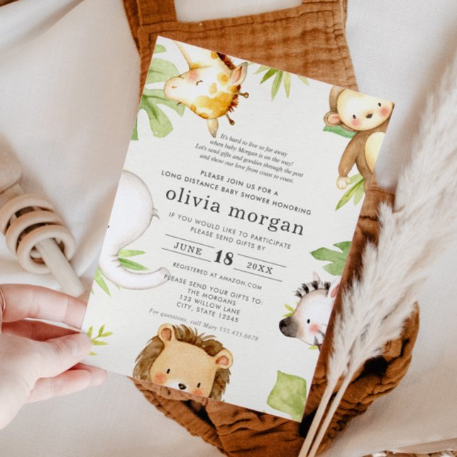 Lång Avstånd babyvisningsprogram efter e-post Inbjudningar (Skapare uppladdad)