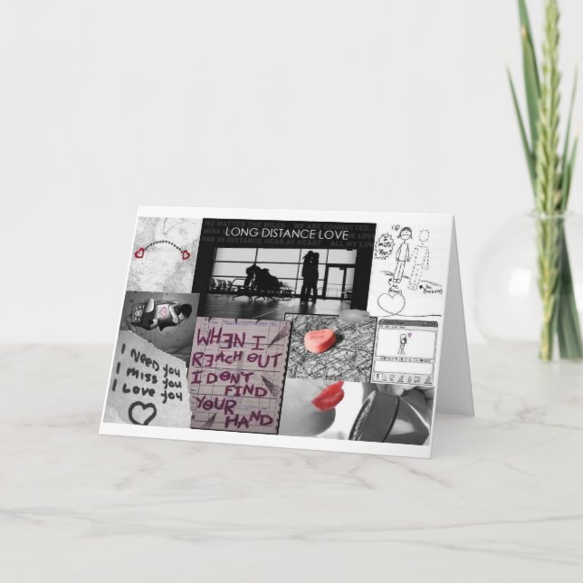 Lång avstånd kärlek kort (Framsida)