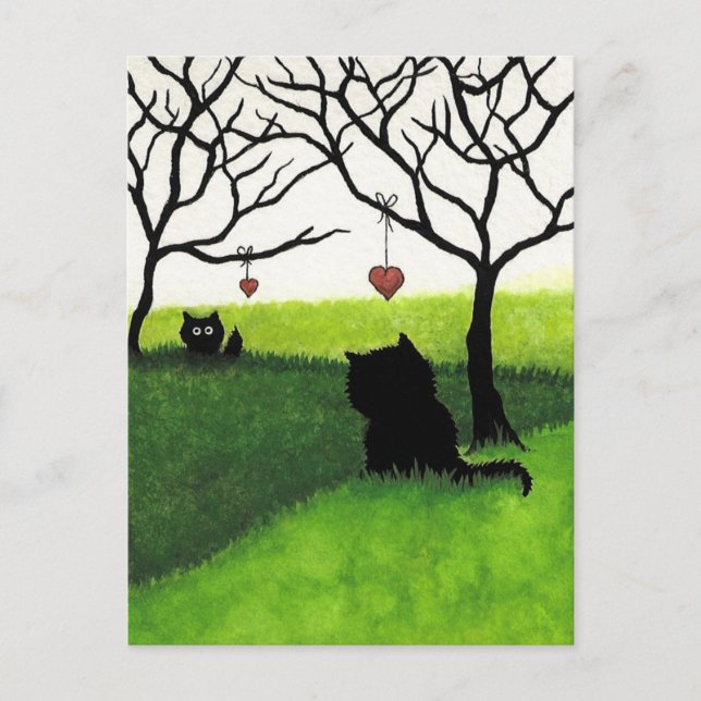 Lång Avstånd Kärlek - Saknar dig Vykort (Framsida)