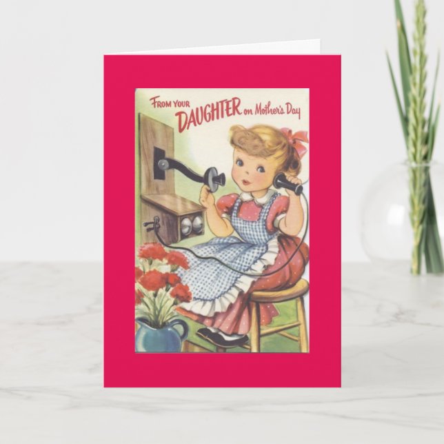 Lång Avstånd Mors dag Kort (Framsida)