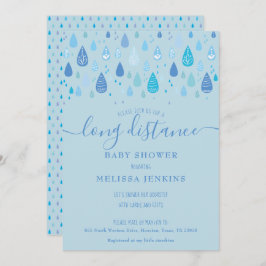 Lång Avstånd visningsprogram / Blänka efter post Inbjudningar