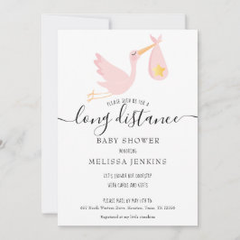 Lång Avstånd visningsprogram/Sprinkle efter post R Inbjudningar