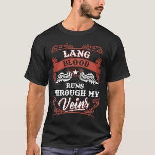 Lang Blod springa genom mina venins-familjs-christ T Shirt