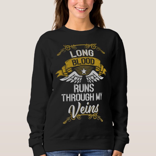Lång blodig Springa genom mina vener T Shirt (Framsida)