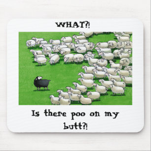 Lång Borttappad Lamb: Sticky Butt Mousepad Musmatta
