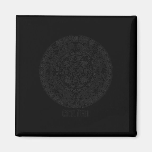 Lång Cancun Mexiko Semester  Magnet (Framsidan)