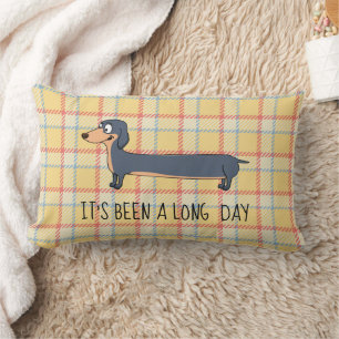 Lång dags dachshund kudde, Ländryggsstöd Lumbarkudde