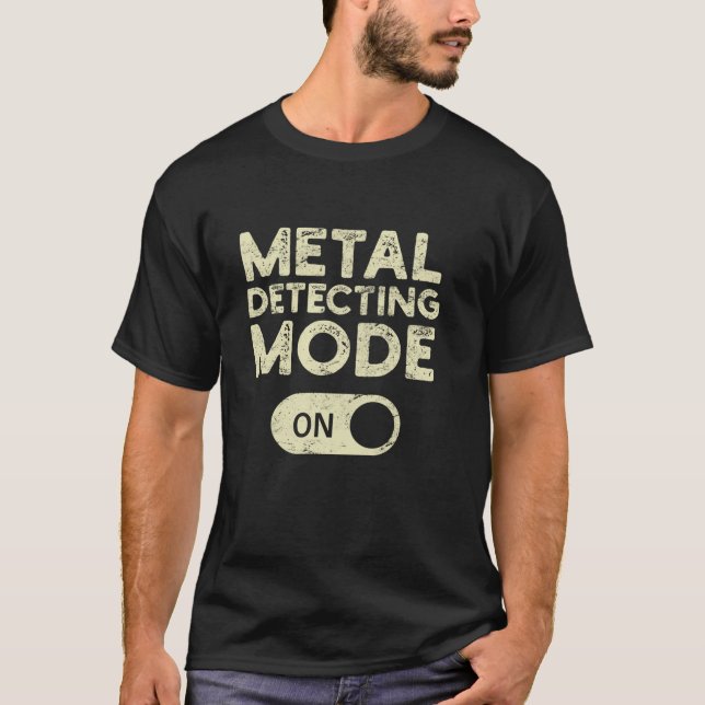 Lång detekteringsläge för metall på funna Metall u T Shirt (Framsida)