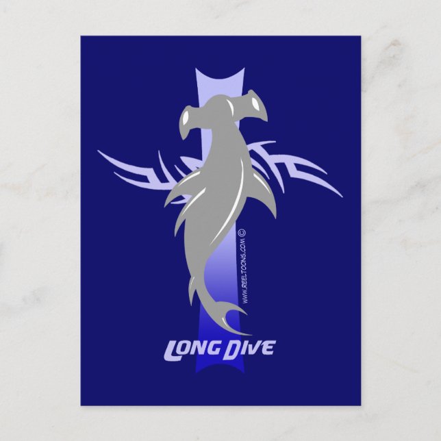Lång disk: Hammerhead Vykort (Framsida)