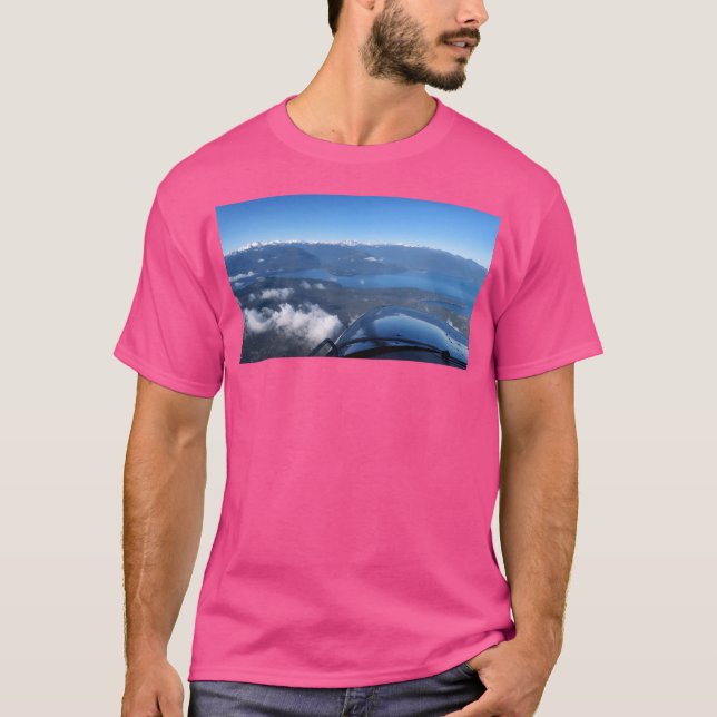 Lång flygning av olympiska berg t shirt (Framsida)
