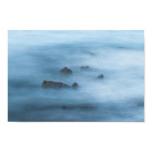 Lång, fuktig exponering av sten i havet