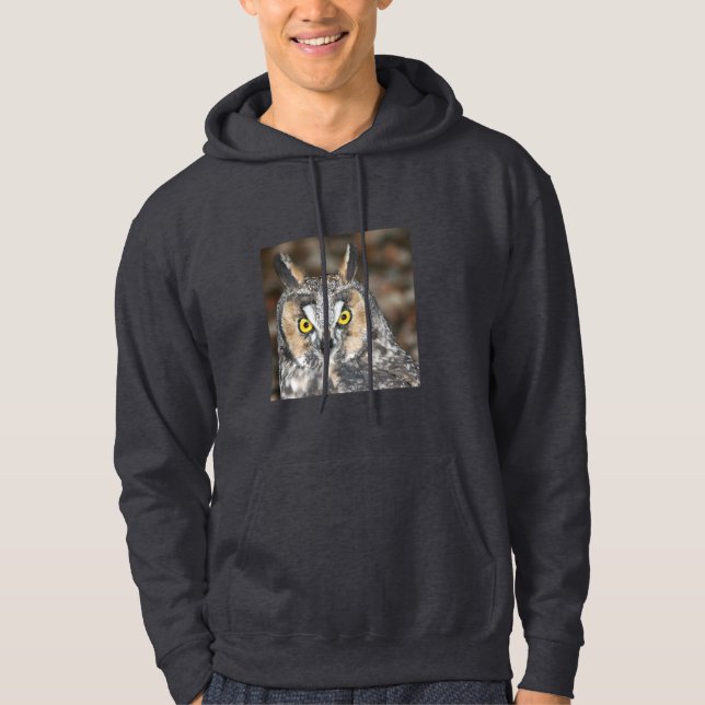Lång-gå i ax uggla sweatshirt med luva (Framsida)