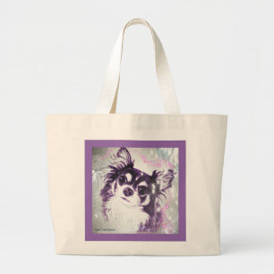 Lång Haired Chihuahua Jumbo Tygkasse