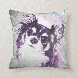 Lång Haired Chihuahua Kudde